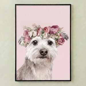 Floral Crown Pet Portrait