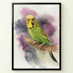 Rainbow Watercolor Pet Portrait